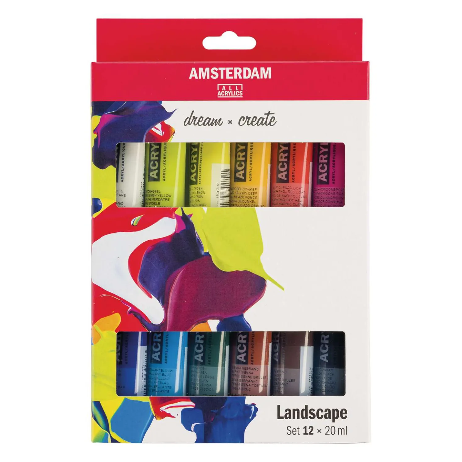 Talens - Amsterdam Standard, Set assortiti di 12 colori acrilici