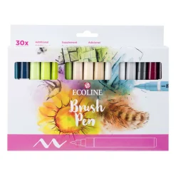 Talens Ecoline - Brush Pen Marker, Set da 30