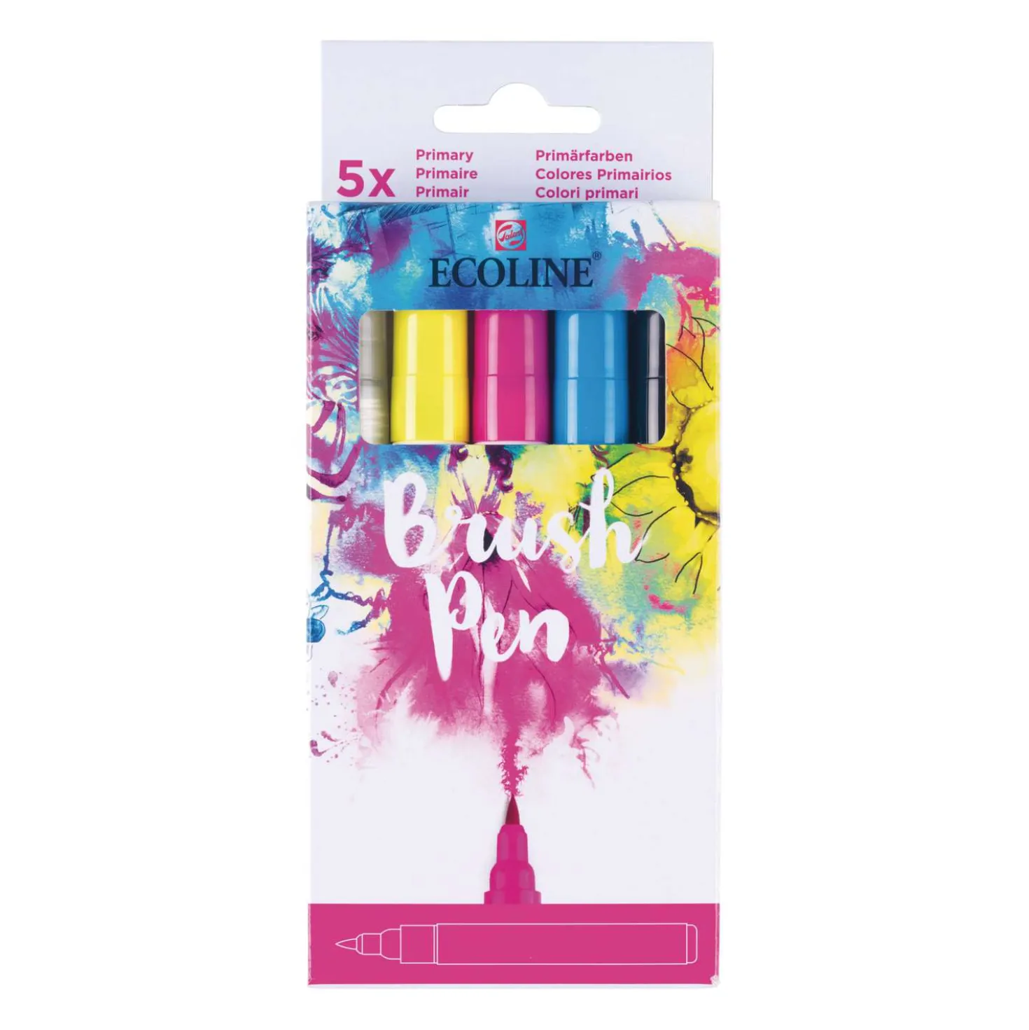 Talens - Ecoline, Set da 5 Brush Pen Marker