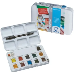 Talens - Van Gogh Pocket Box, set acquerelli con 12 1/2 godet