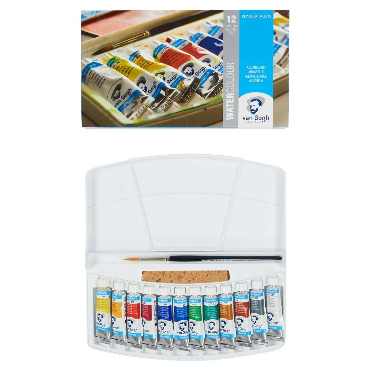 Talens - Van Gogh, Set acquerello con 12 tubetti x 10 ml