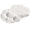 Tavolozza di plastica a forma di fiore, 2 pezzi
