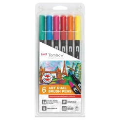 Tombow - Abt Dual Brush Pen, Set di colori dermatologicamente testati