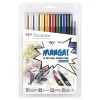 Tombow - Abt Dual Brush Pen, Set Manga