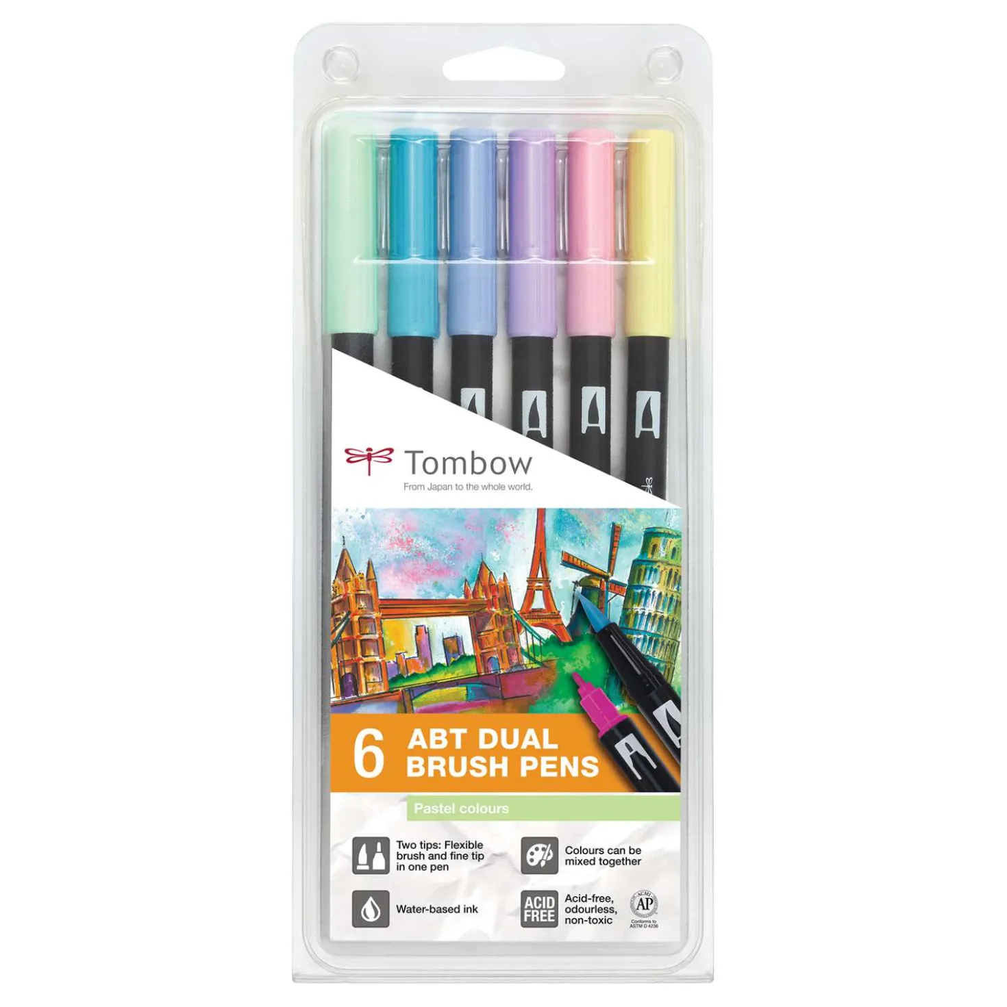 Tombow - Abt Dual Brush Pen, Set tematici da 6