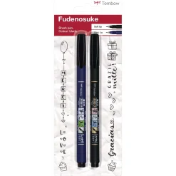 Tombow - Set da 2 Fudenosuke Brush Pen