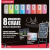 Uni Ball - Chalk PWE-5M, Set da 8 marker a gesso