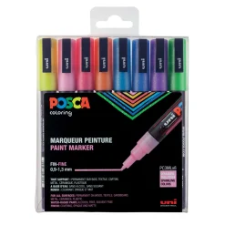 Uni Posca - PC-3ML, Set da 8 marker glitter