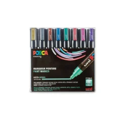 Uni Posca - PC-5M, Set da 8 marker metallici