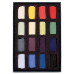 Unison - Pastelli soft, Set da 16 mezzi pastelli