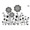 Viva Decor - Stencil per Blob Painting, Prato fiorito