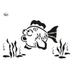 Viva Decor - Stencil per Blob Painting, Pesce