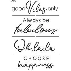 Viva Decor - Stencil universale, Statement T-Shirt Words