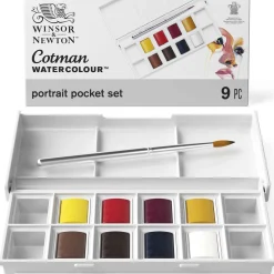 Winsor & Newton - Cotman, Set con 8 mezzi godet