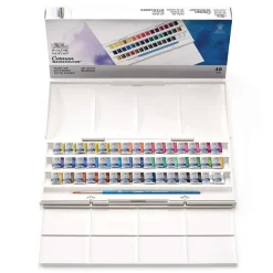 Winsor & Newton - Cotman, Set studio da 46 mezzi godet