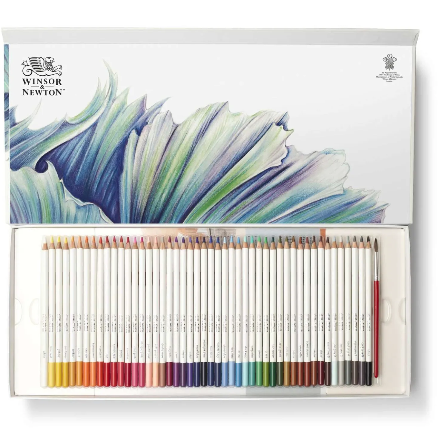 Winsor & Newton - Studio Collection, Set di 50 matite acquerellabili