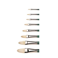 Winsor & Newton - Winton, pennello in setola per acrilico e olio, bombato