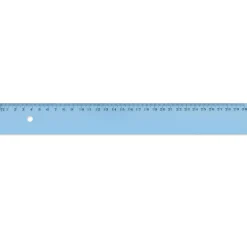 Wonday - Righello in plastica, blu trasparente