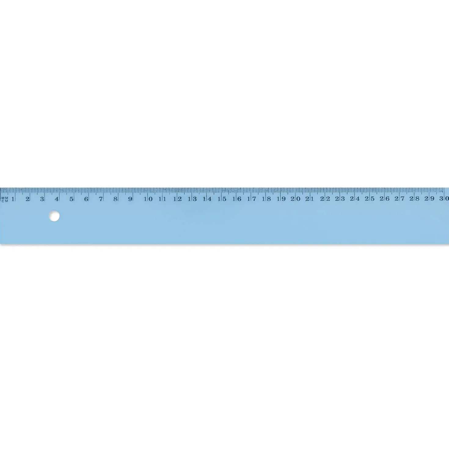 Wonday - Righello in plastica, blu trasparente