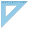 Wonday - Squadra da disegno, blu trasparente